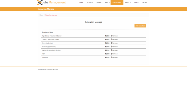 education manage