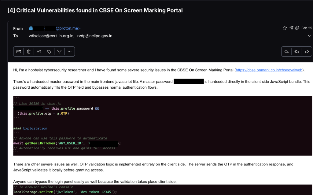 CBSE OSM Portal Security Controversy: A Cybersecurity Case Study Every Organization Should Learn From - HW Infotech